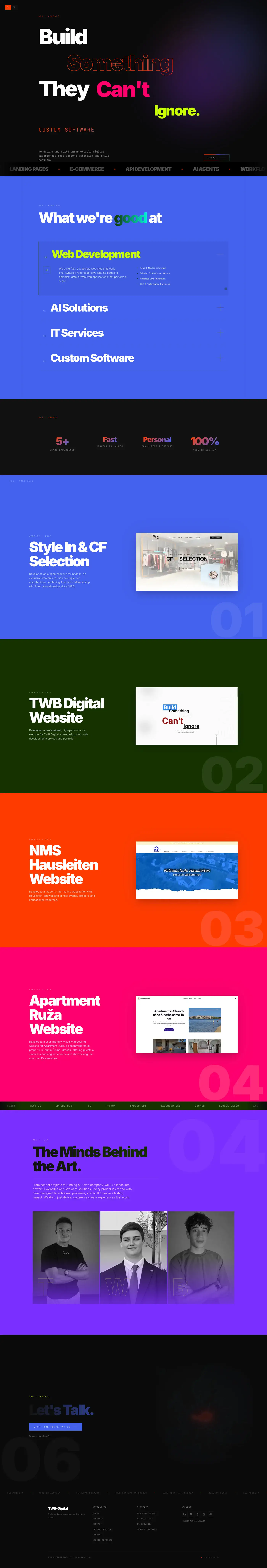 Website-Screenshot: TWB Digital